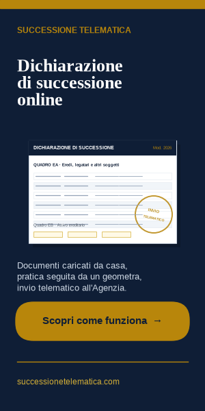 Successione Telematica · Dichiarazione di successione online